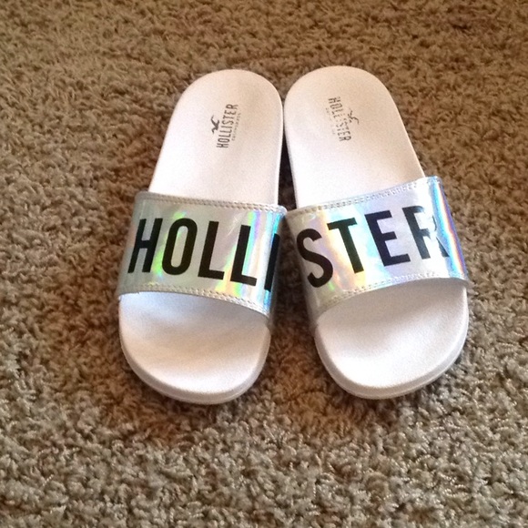 hollister slide sandals